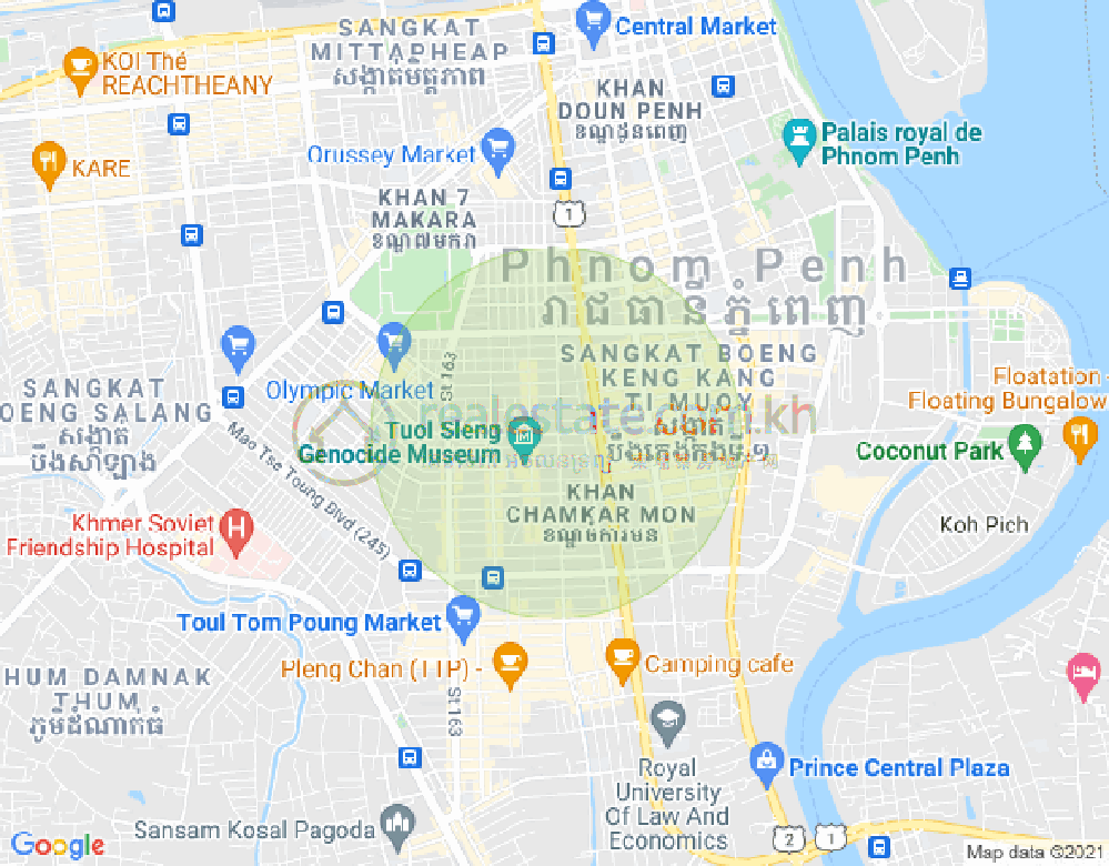 แผนที่ บีเคเค 2, บึงเกงกอง, พนมเปญ