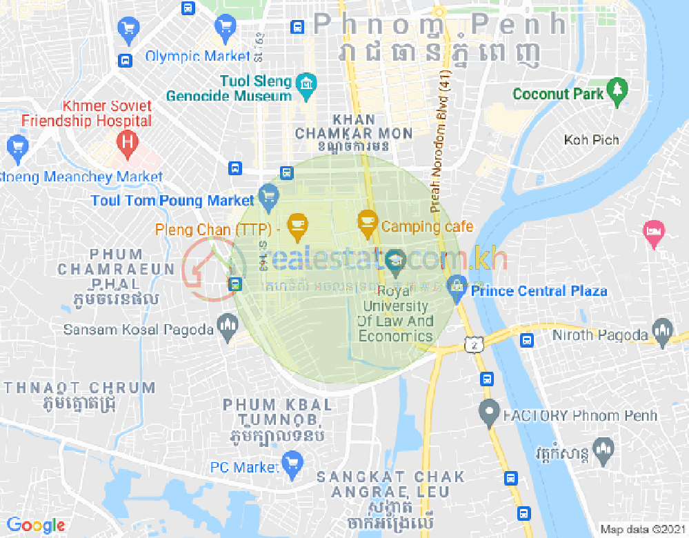 万禾密分区, 占卡蒙, 金边地图