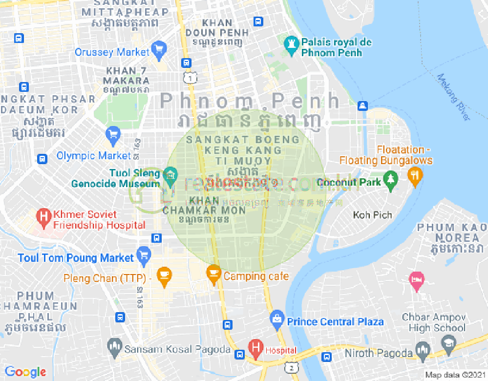 ផែនទី បឹងកេងកង១, បឹងកេងកង, ភ្នំពេញ