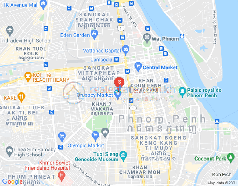 オウルッセイ4, 7マカラ, プノンペンの地図