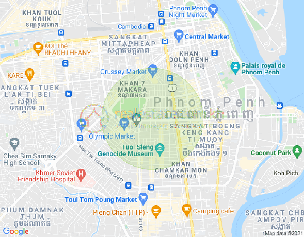 แผนที่ Boeung Prolit, เจ็ดมกรา, พนมเปญ