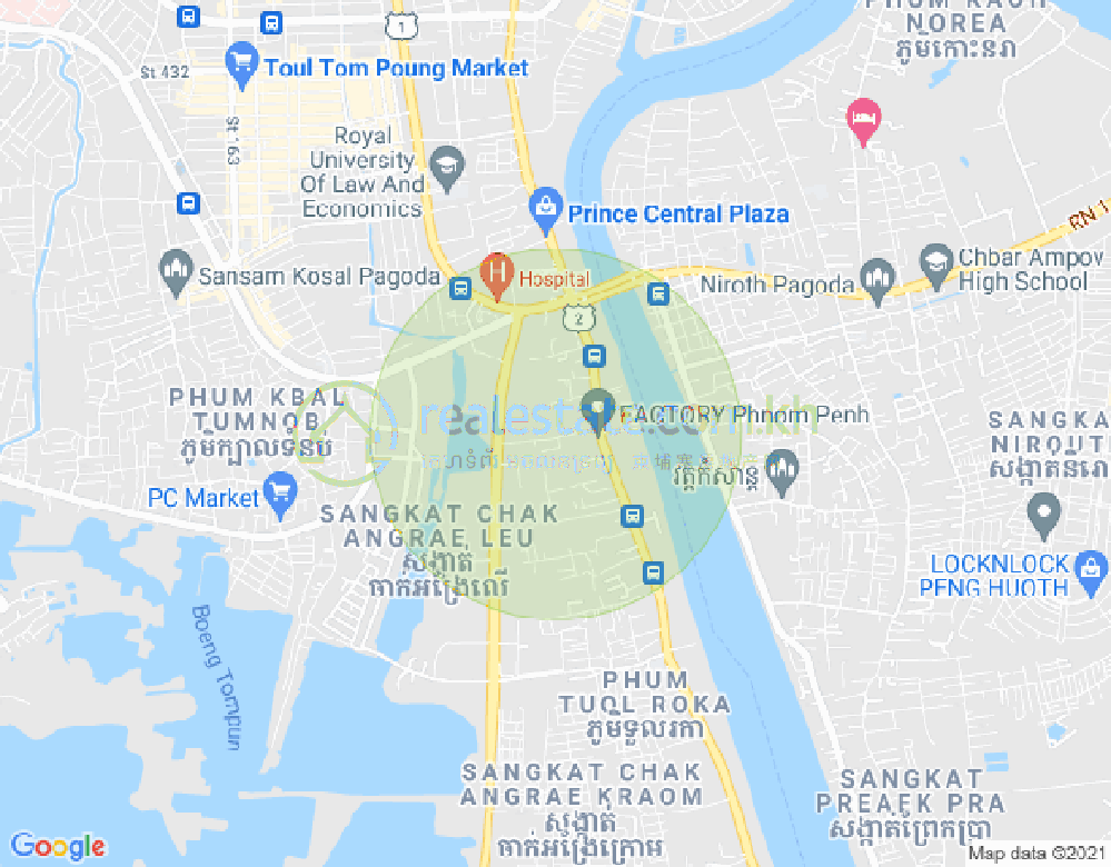 铁桥头区I分区, 铁桥头区, 金边地图