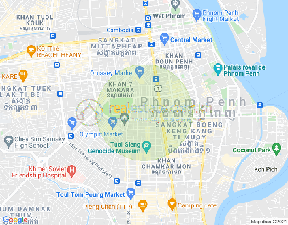 Boeung Prolit分区, 马卡拉区, 金边地图