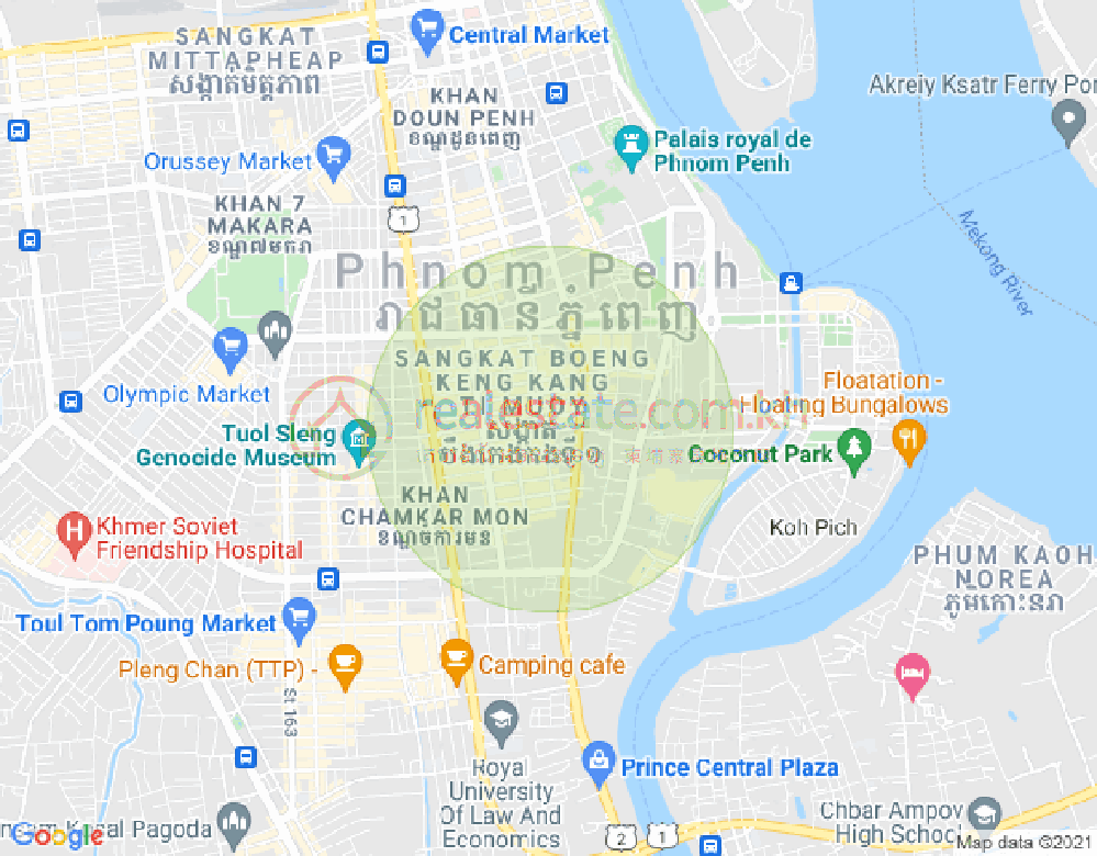 ផែនទី បឹងកេងកង១, បឹងកេងកង, ភ្នំពេញ