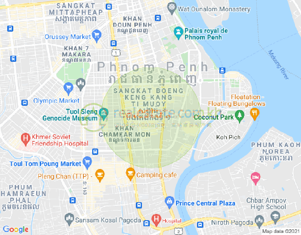 แผนที่ BKK 1, บึงเกงกอง, พนมเปญ