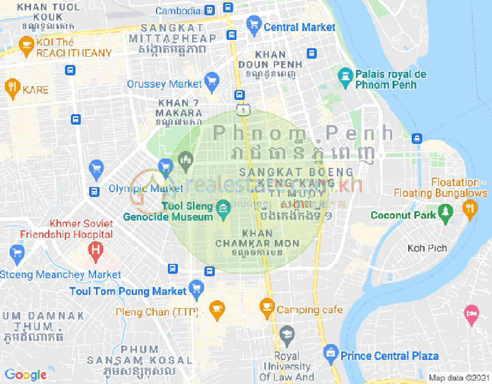 แผนที่ บีเคเค 2, บึงเกงกอง, พนมเปญ