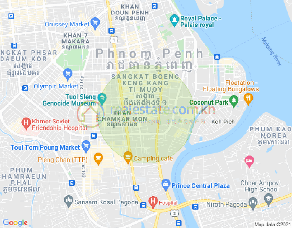 ផែនទី បឹងកេងកង១, បឹងកេងកង, ភ្នំពេញ