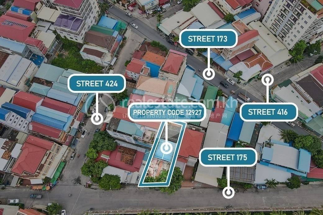 337 Sqm Commercial Land For Sale - Toul Tom Pong, Phnom Penh