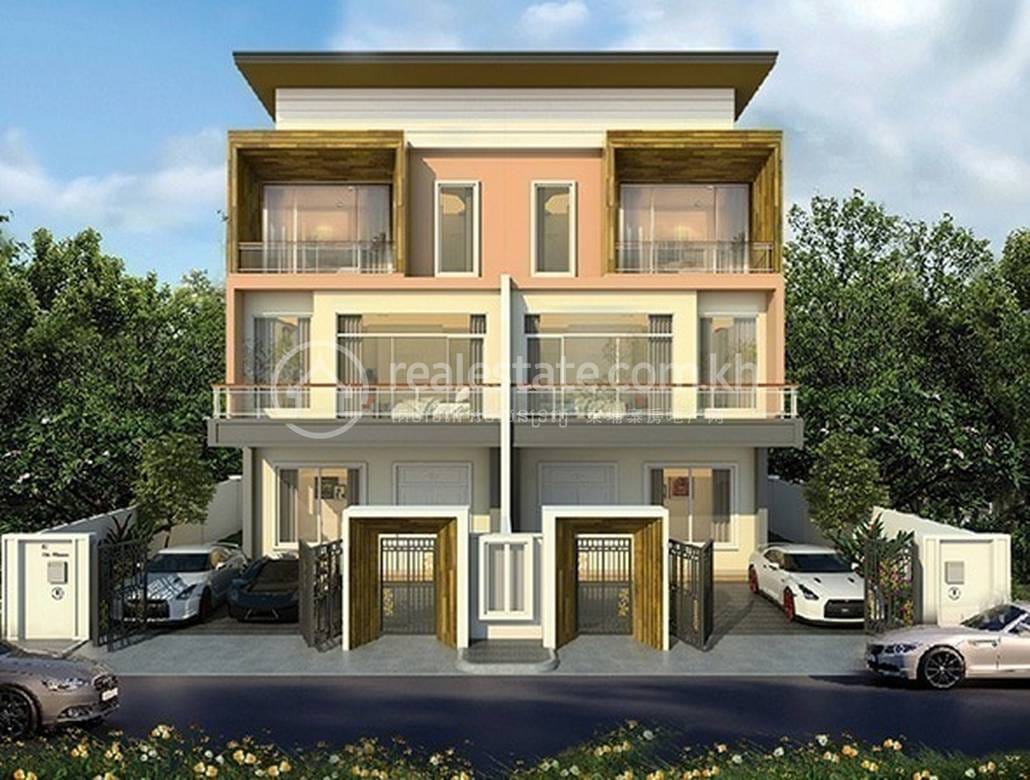 Twin Villa For Sale in Chroy Changvar, Phnom Penh