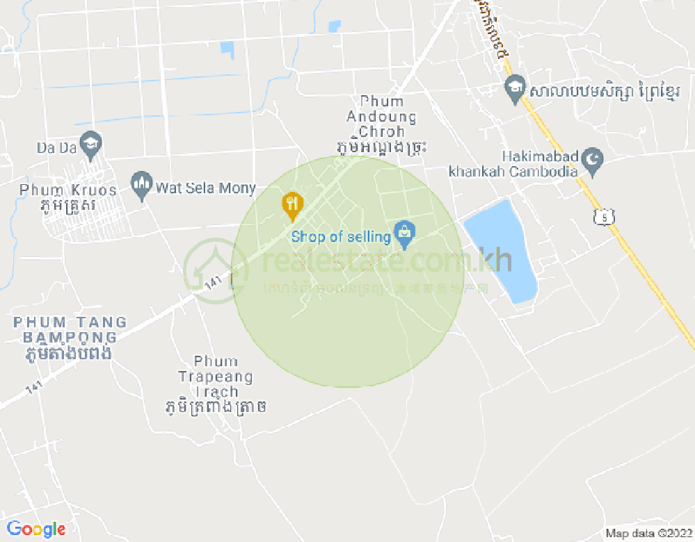 Mapa: Nation road 5 Nation road, Rolea B'ier, Kampong Chhnang