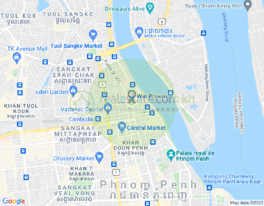 PROPERTIES DABEST, 万景岗2分区（BKK2), 波哥堪, 金边地图