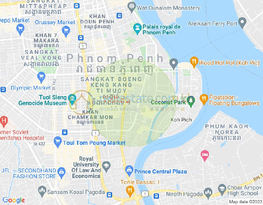 ផែនទី ទួលទំពូង២, ចំការមន, ភ្នំពេញ