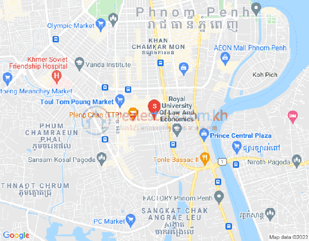 만화밀구역, 짬까몬, 프놈펜 지도