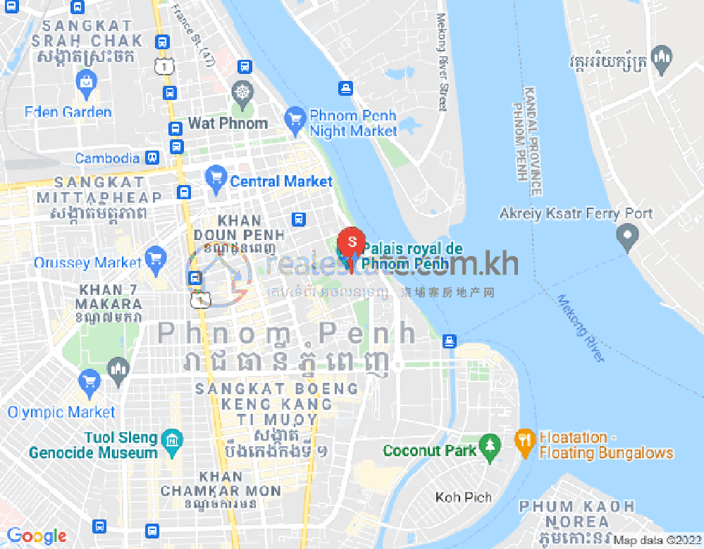 Mapa: Chey Chumneah, Daun Penh, Phnom Penh