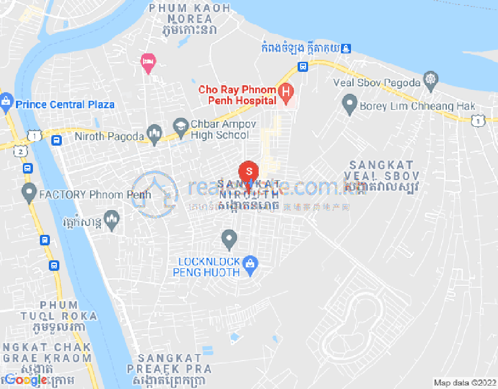แผนที่ นิรุต, จบาร์อำเปา, พนมเปญ