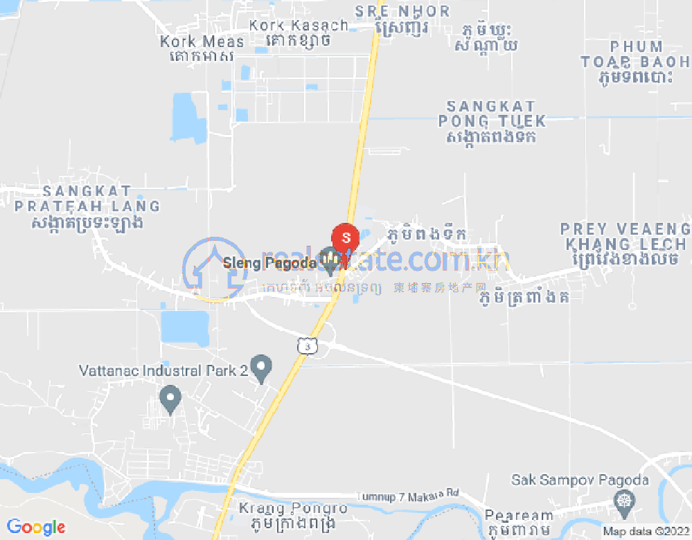 Mapa: Pong Tuek, Dangkao, Phnom Penh