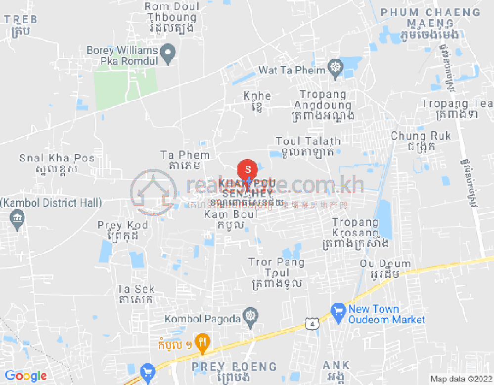 普森芷区, 金边地图