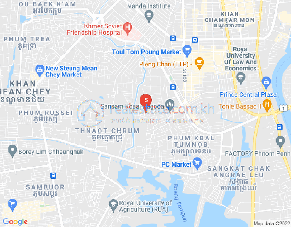 Map of Boeung Tumpun, Meanchey, Phnom Penh