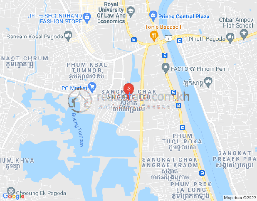 Mapa: Chak Angrae Leu, Meanchey, Phnom Penh