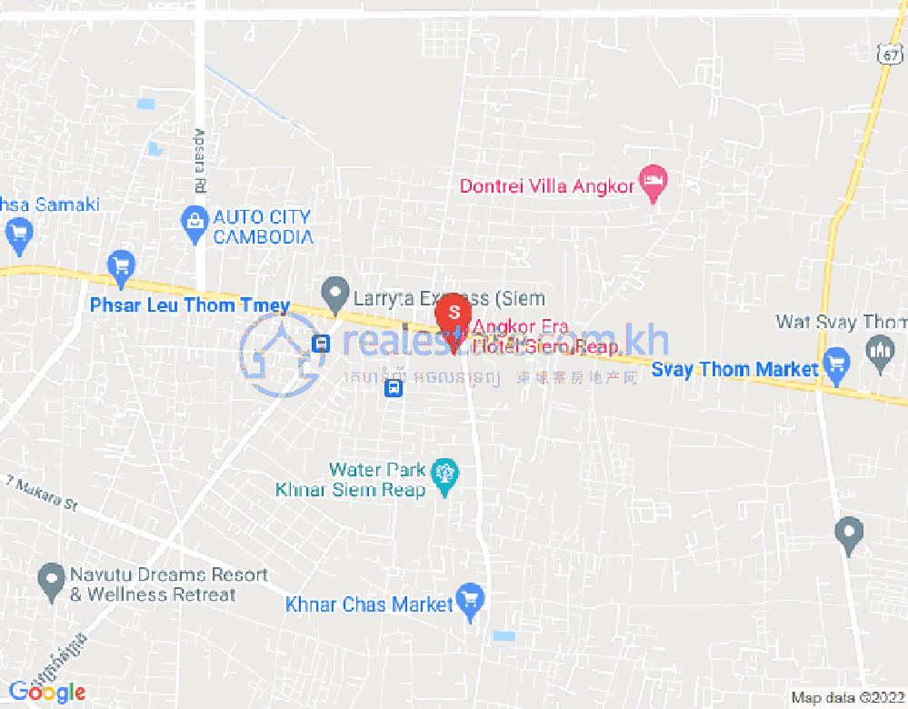 Map of Chreav, Siem Reap