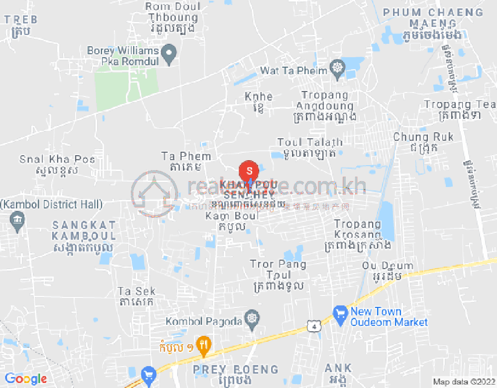 Carte de Por Sen Chey, Phnom Penh