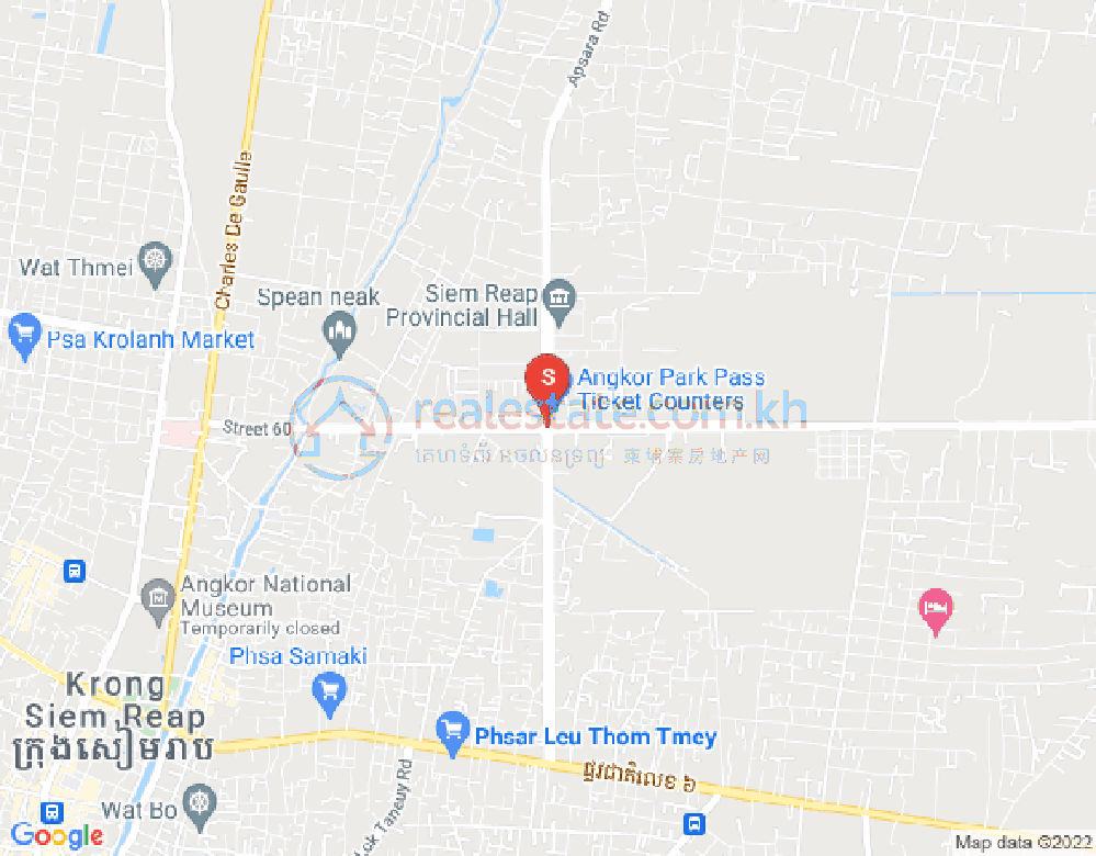Map of Sla Kram, Siem Reap