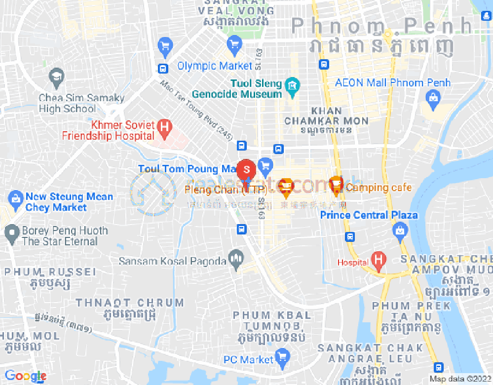 朱德奔1分区, 占卡蒙, 金边地图