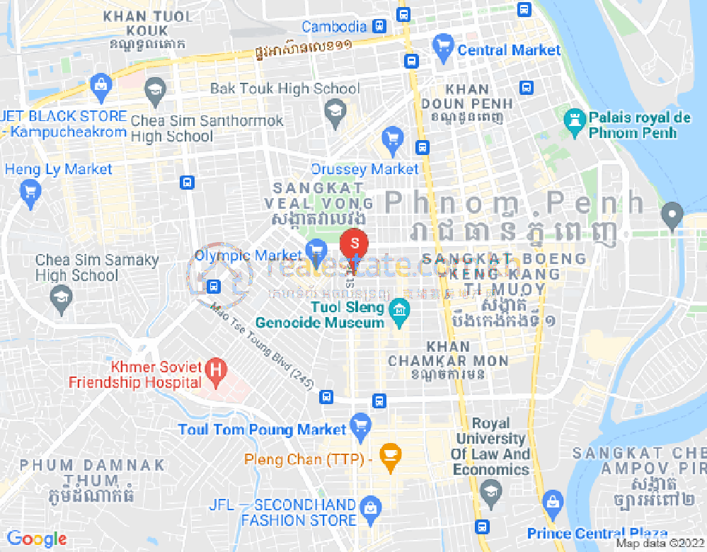 Mapa: Olympic, Boeng Keng Kang, Phnom Penh