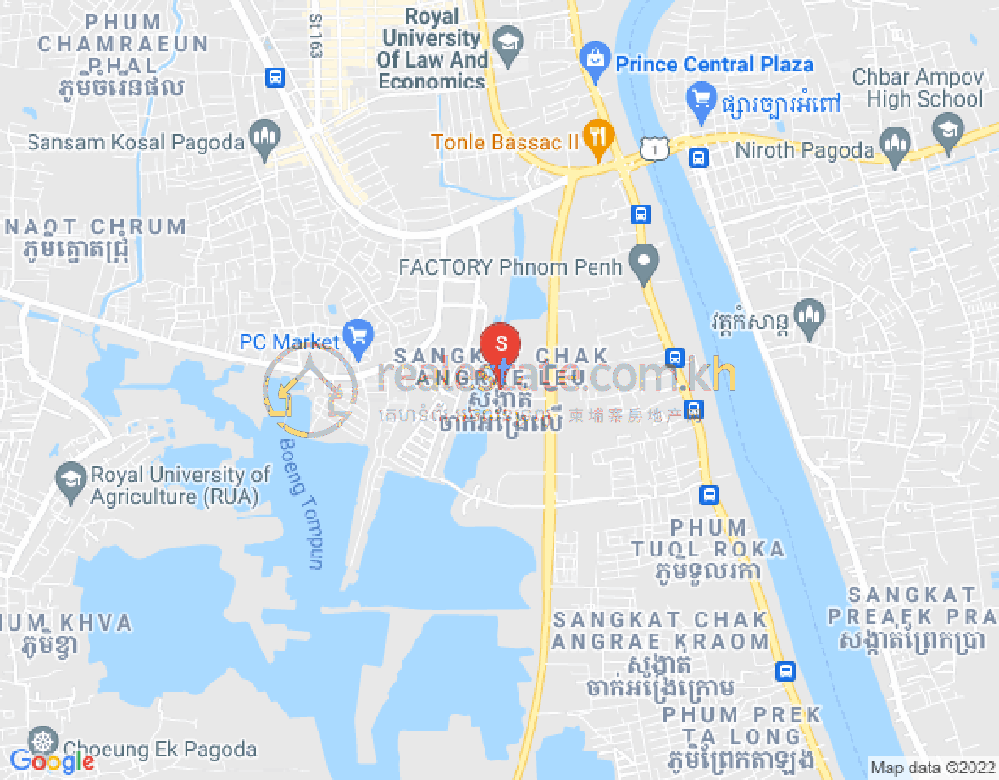 长夏上社分区, 棉芷区, 金边地图