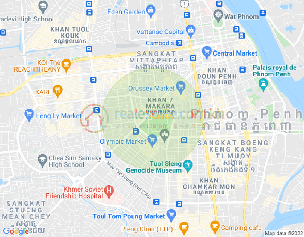 แผนที่ เวียลวง, เจ็ดมกรา, พนมเปญ