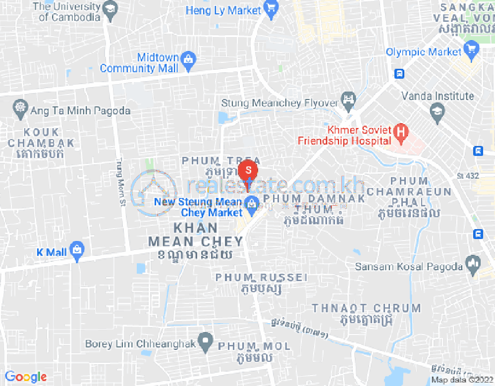แผนที่ สตึงเมียนเจย, เมียนเจ็ย, พนมเปญ