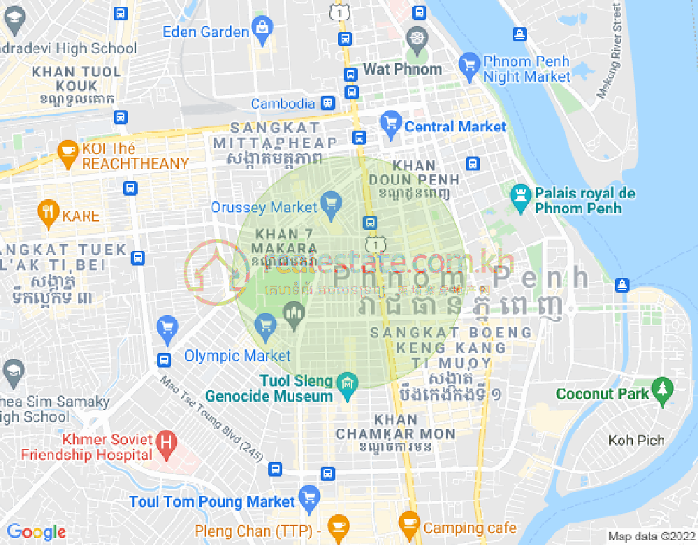 Boeung Prolit分区, 马卡拉区, 金边地图