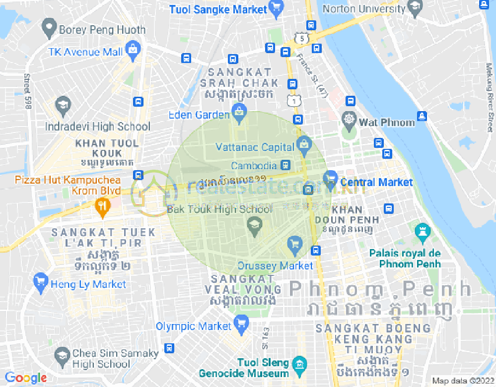 Boeung Prolit分区, 马卡拉区, 金边地图