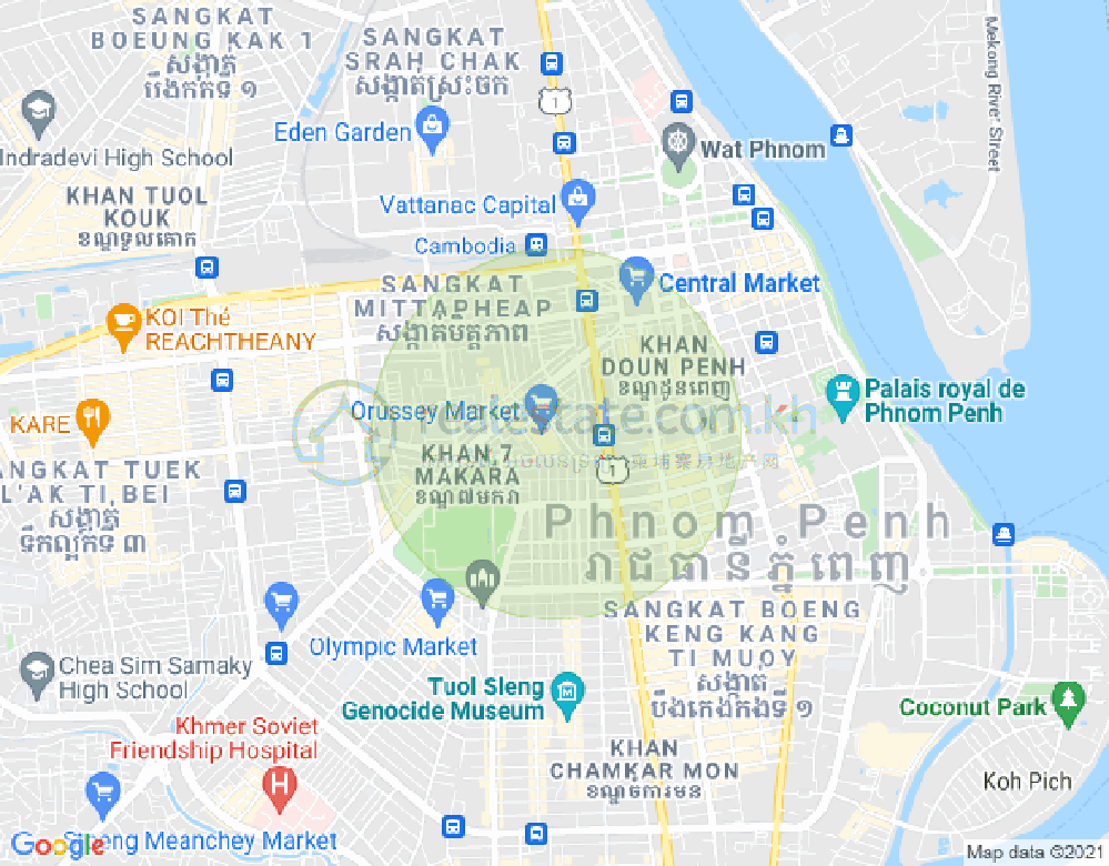 Boeung Prolit分区, 马卡拉区, 金边地图