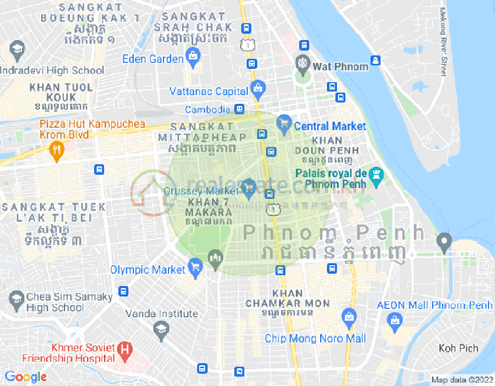 Boeung Prolit分区, 马卡拉区, 金边地图