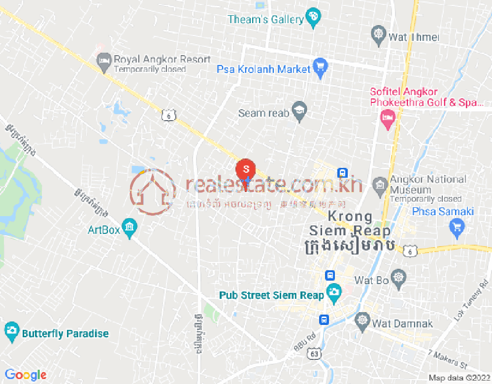 Mapa: Siem Reap