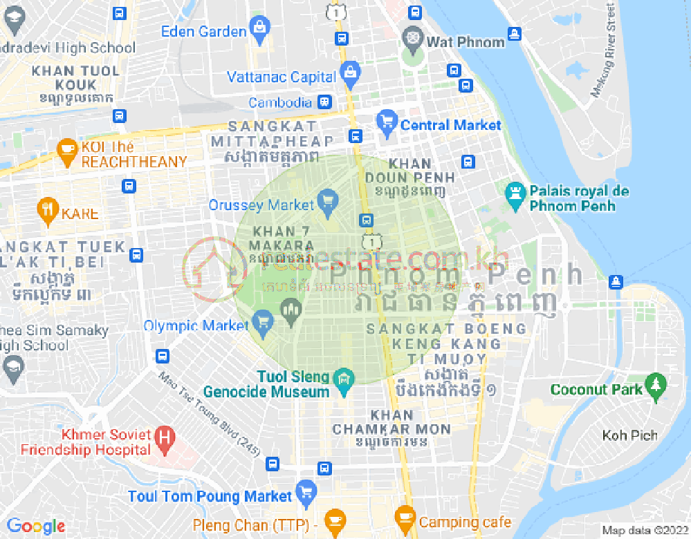 Boeung Prolit分区, 马卡拉区, 金边地图