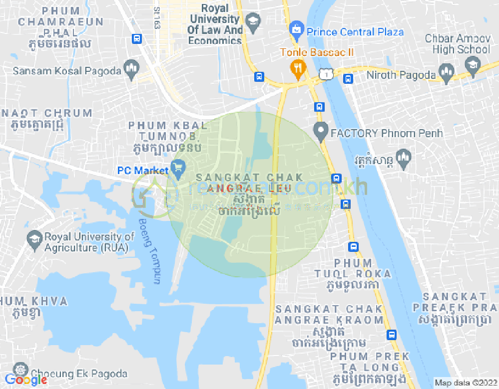 长夏上社分区, 棉芷区, 金边地图
