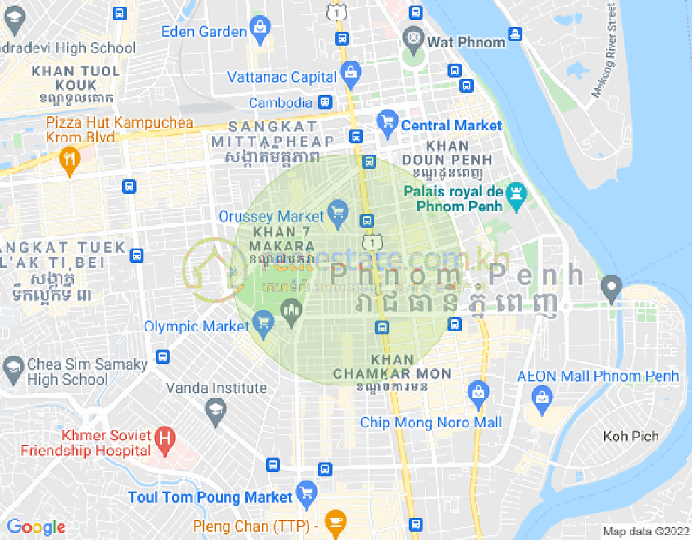 Boeung Prolit分区, 马卡拉区, 金边地图