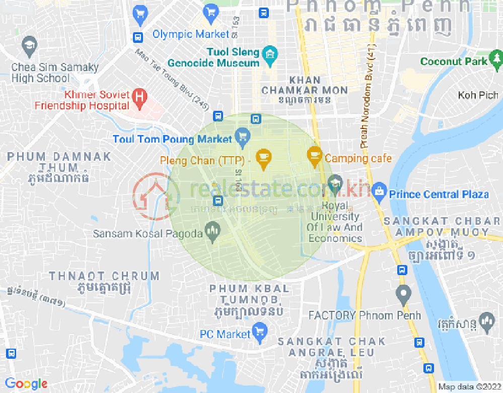 แผนที่ จัมการมอน, พนมเปญ