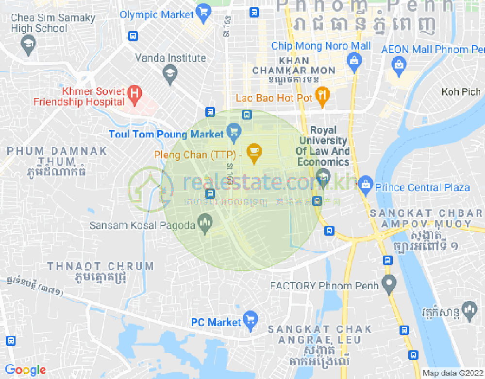 แผนที่ ตวลตุมปุง 1, จัมการมอน, พนมเปญ