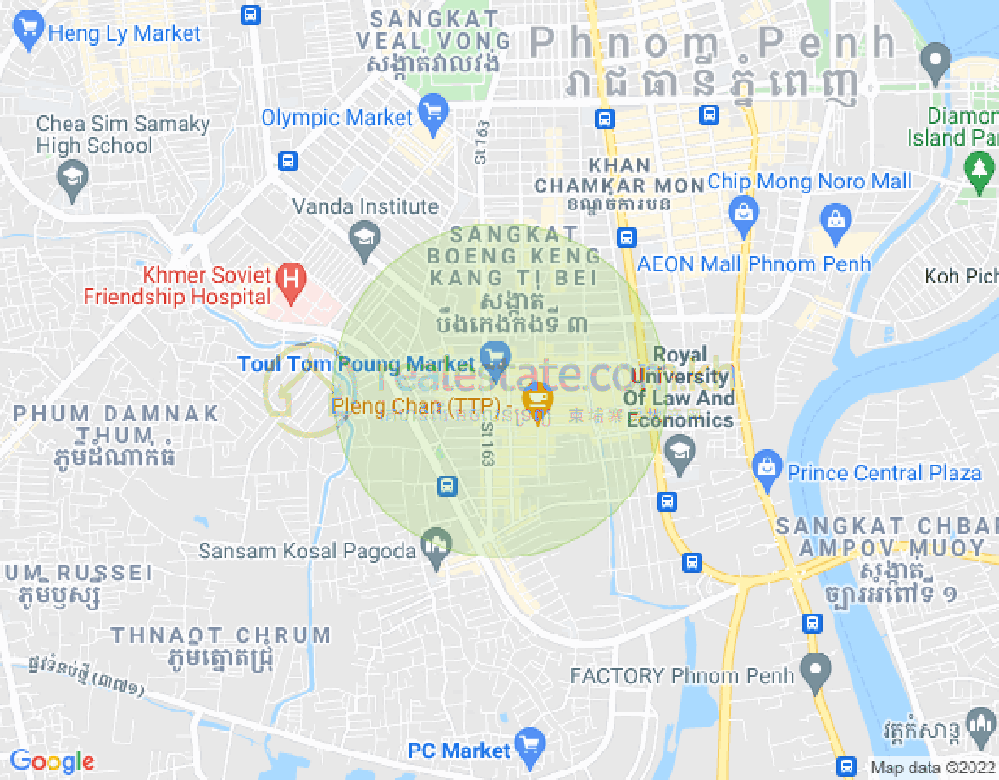 ផែនទី Dabest  Properties, ទួលទំពូង១, ចំការមន, ភ្នំពេញ