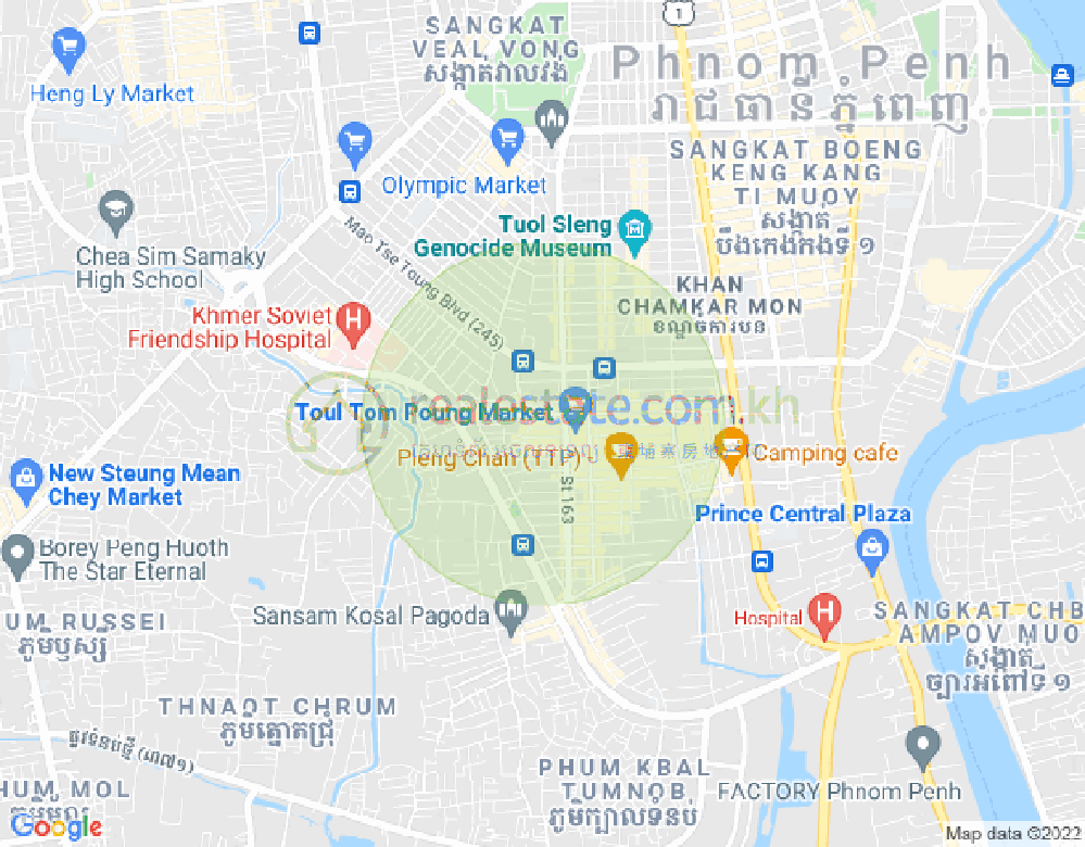 朱德奔2分区, 占卡蒙, 金边地图