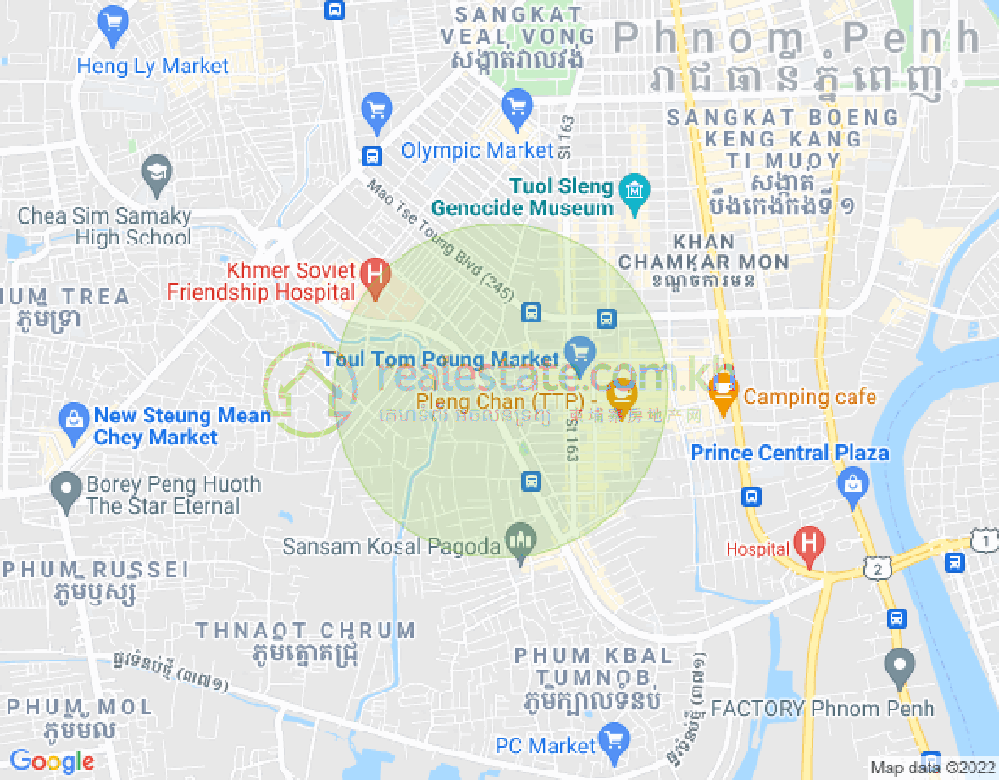 แผนที่ ตวลตุมปุง 1, จัมการมอน, พนมเปญ