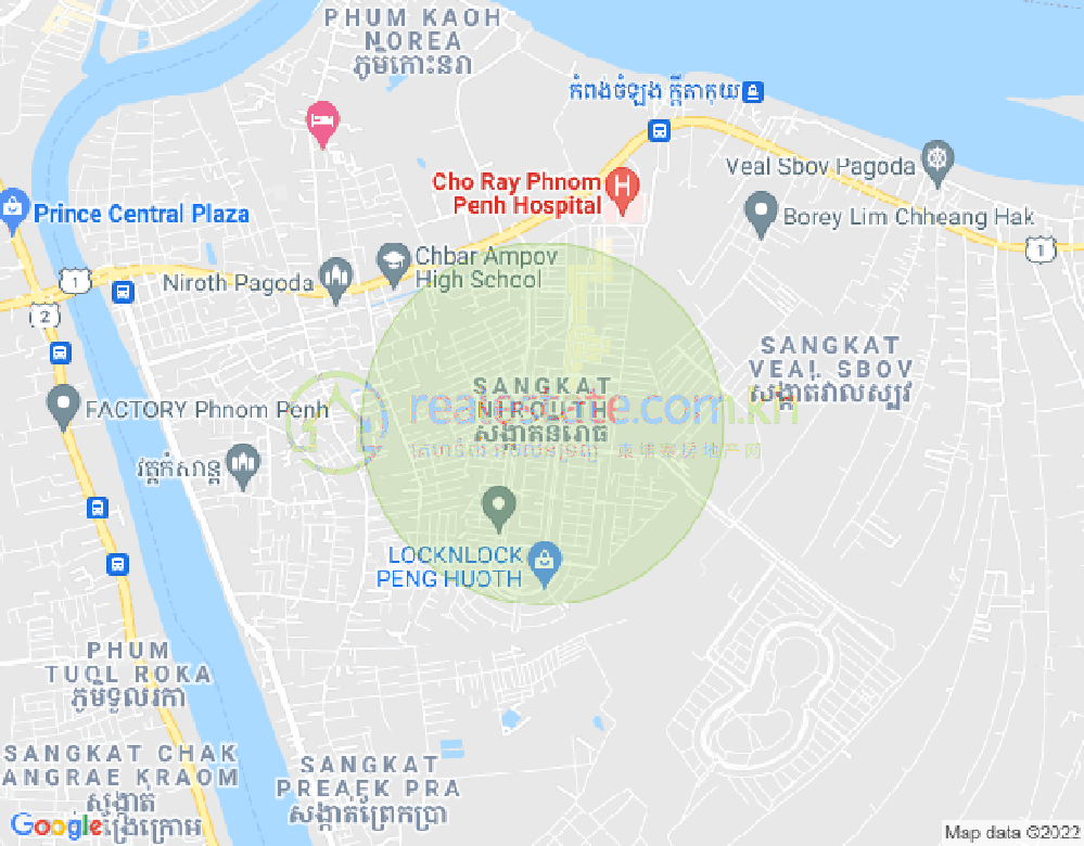 Carte de Nirouth, Chbar Ampov, Phnom Penh