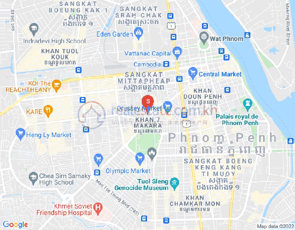 Map of Ou Ruessei 2, 7 Makara, Phnom Penh