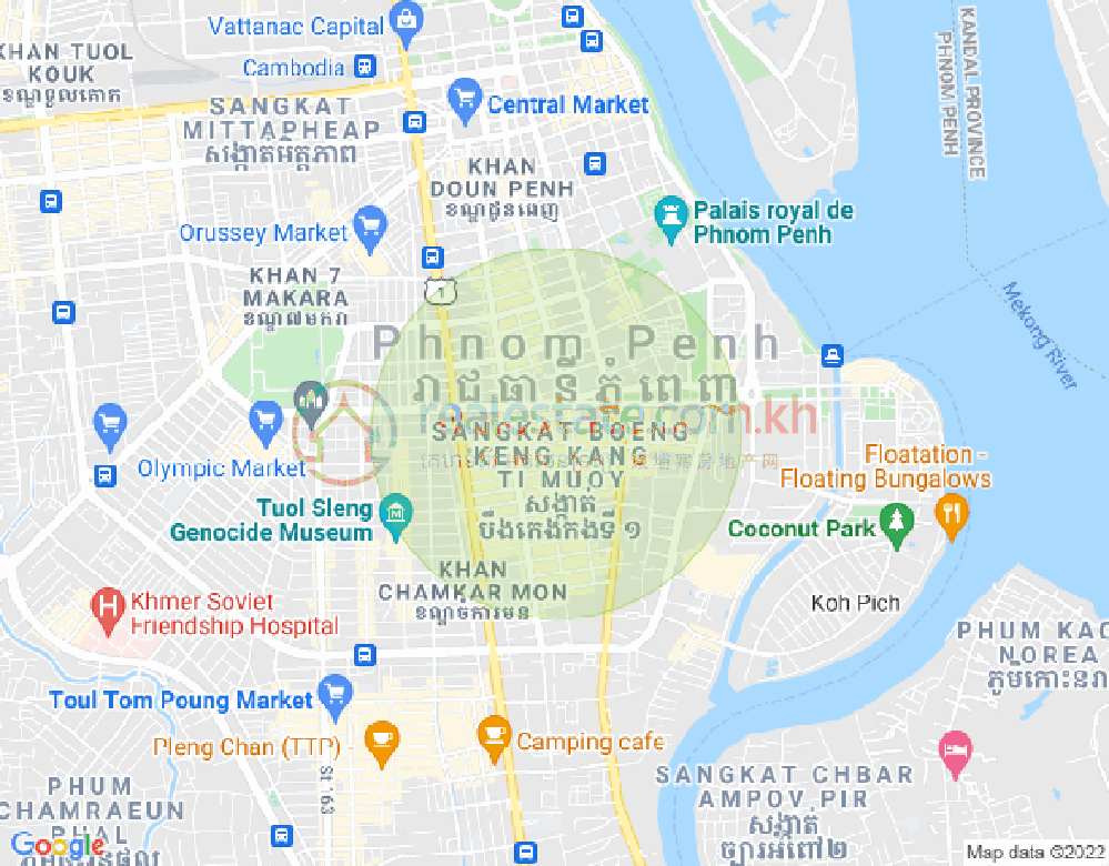 แผนที่ BKK 1, บึงเกงกอง, พนมเปญ
