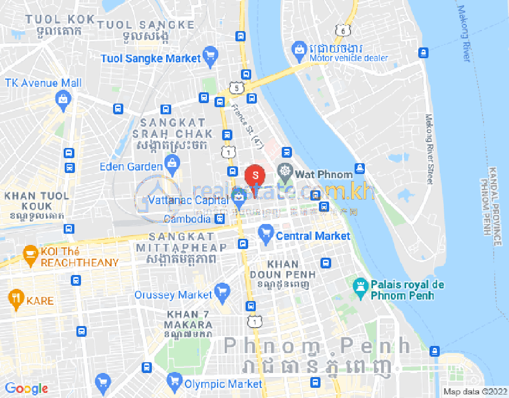 斯拉甲, 隆边区, 金边地图