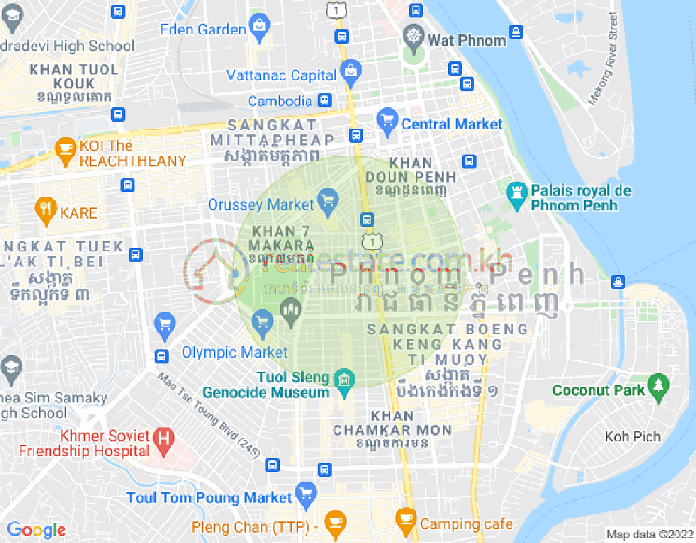 Boeung Prolit分区, 马卡拉区, 金边地图