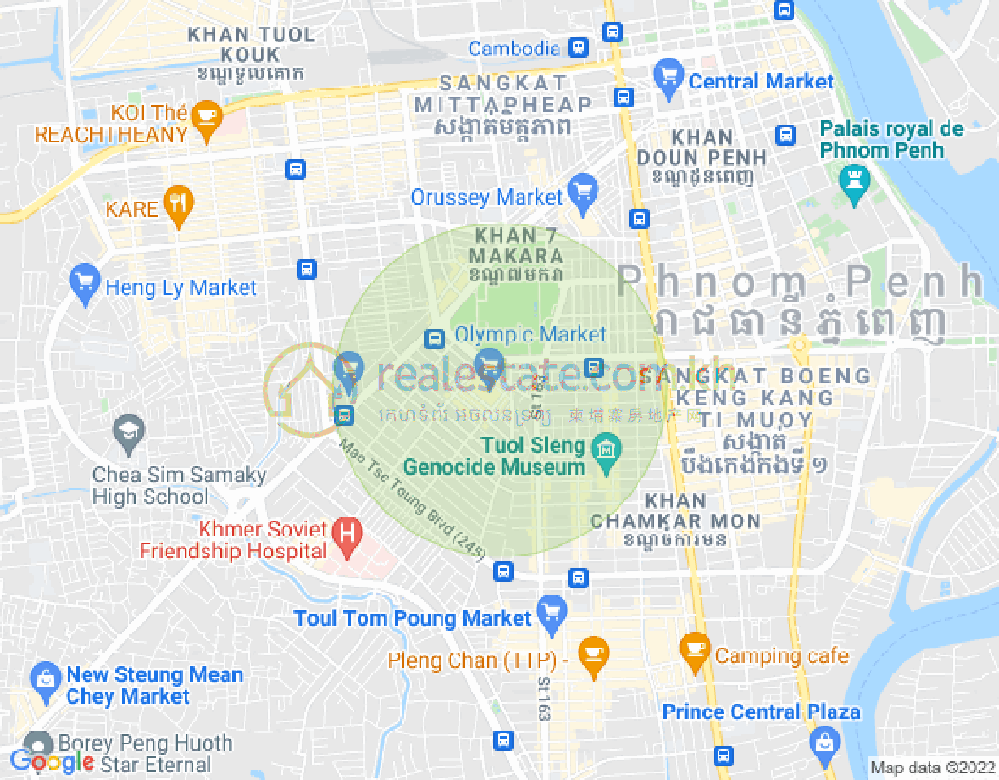 Carte de Olympic, Boeng Keng Kang, Phnom Penh